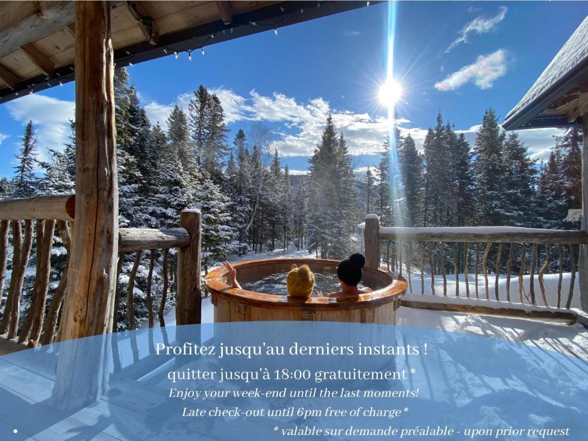 Husky - Chalets De Moh - Jacuzzi La Malbaie Esterno foto